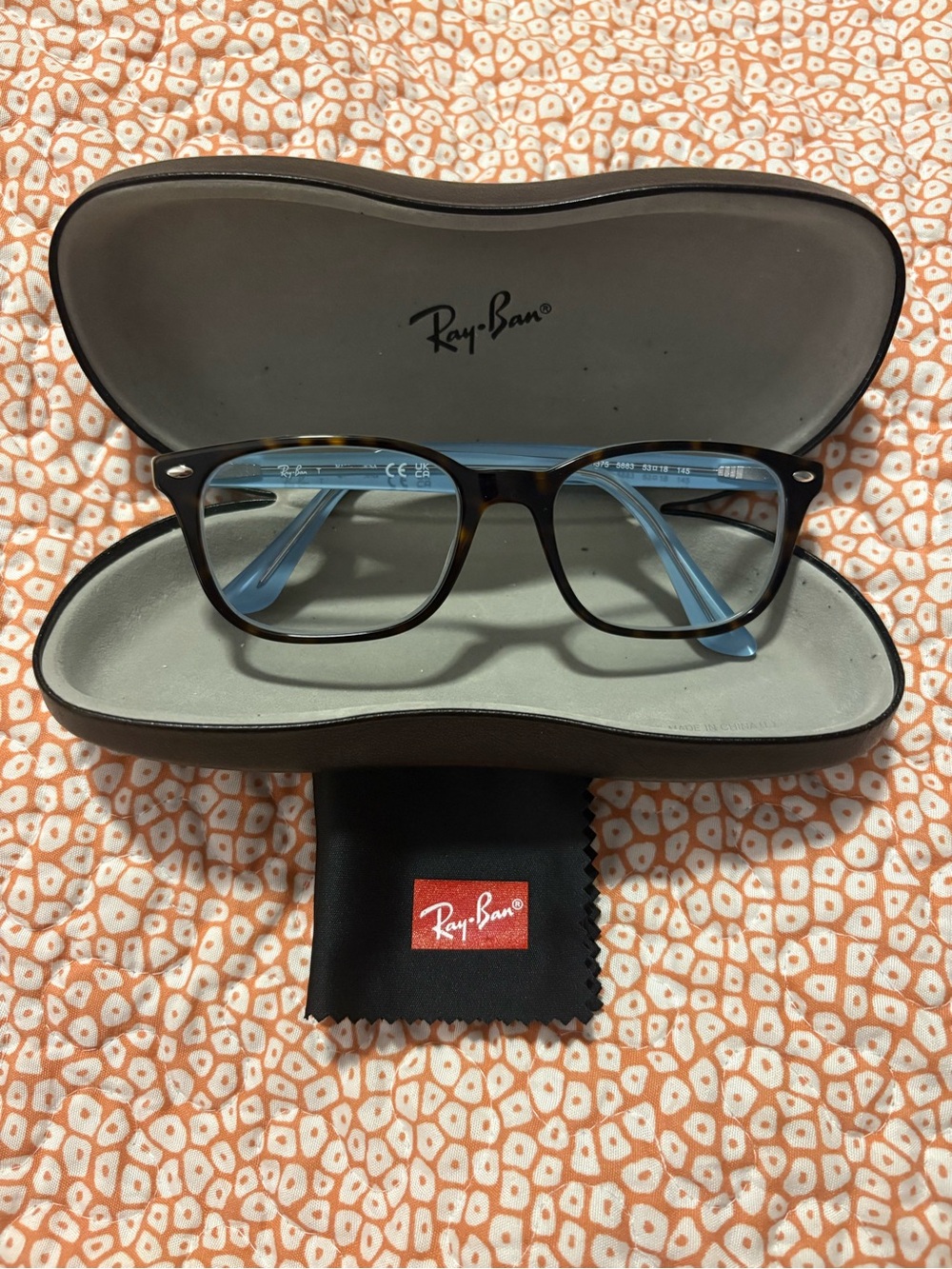 Rayban Prescription Frames With Case And Cloth